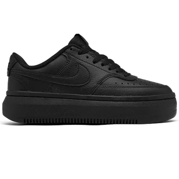 Nike Court Vision Alta Leather Platform Sneakers | Women’s Size 7.5 | Black - Picture 4 of 16